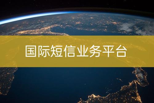 国际短信业务平台