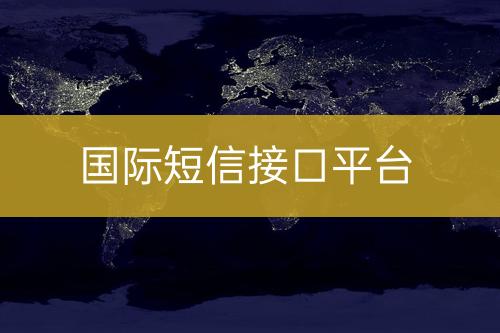 国际短信接口平台