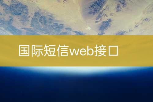 国际短信web接口