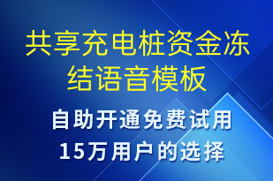 共享充电桩资金冻结-共享充电语音模板